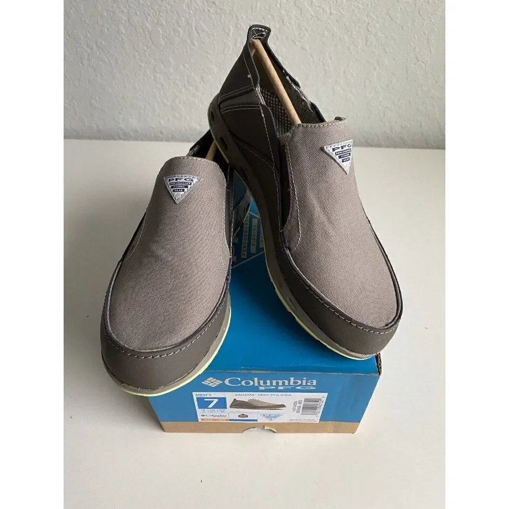 Columbia Men's Sz 7 Bahama PFG Series Water Boat Shoes WIDE Width‎ Slip On Shoes